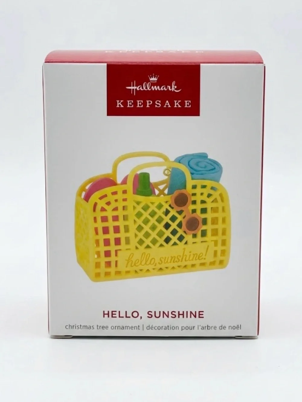 Hallmark Keepsake Hello Sunshine Beach Tote Bag Christmas Ornament